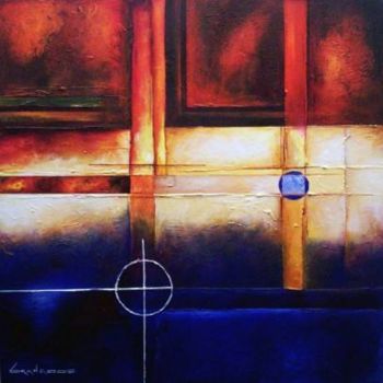 Painting titled "azul" by Angie Rossel, Original Artwork