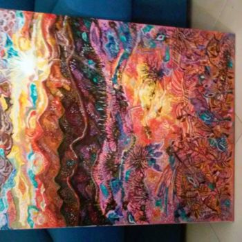 Painting titled "l'infinito" by Rossella Quebella, Original Artwork