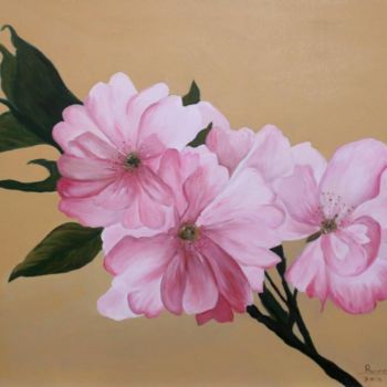 Pintura titulada "fiori 40x50" por Rossella Buscemi, Obra de arte original, Oleo