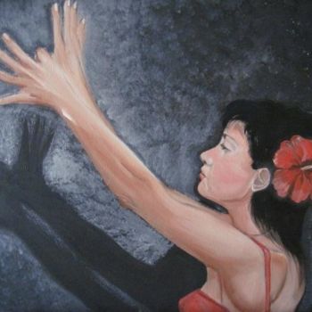 Malarstwo zatytułowany „Giocando con le omb…” autorstwa Rossella Russo, Oryginalna praca