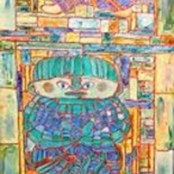 「Titutec」というタイトルの絵画 Michèle Rossettoによって, オリジナルのアートワーク, オイル