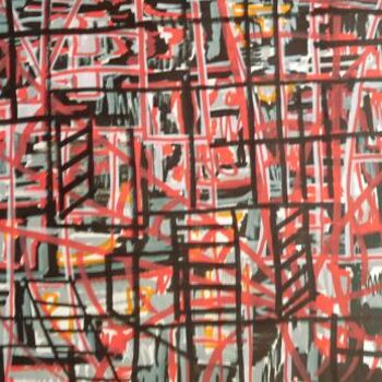 Painting titled "Prison" by Michèle Rossetto, Original Artwork
