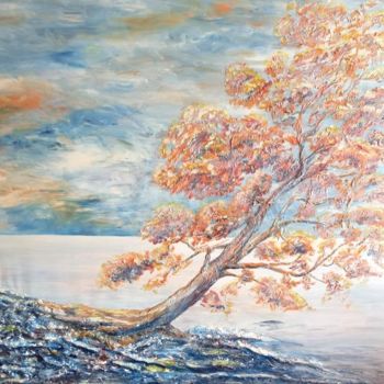 Painting titled "Carré d'arbre 3" by Michèle Rossetto, Original Artwork