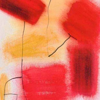 Картина под названием "Io dico rosso" - Marina Baciocchi, Подлинное произведение искусства, Акрил