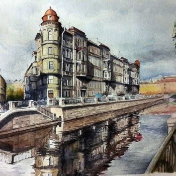 Drawing titled "promenade" by Rostislav Shmakov, Original Artwork, Other