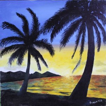 Painting titled "Sundown" by Rostotskiy, Original Artwork