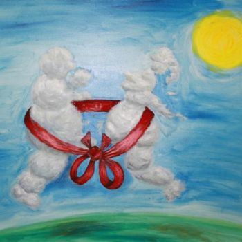 Painting titled "Clouds" by Rostotskiy, Original Artwork