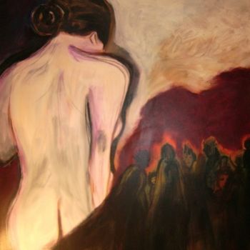 Malerei mit dem Titel "die Schatten der Ve…" von Roswitha Förster, Original-Kunstwerk, Öl