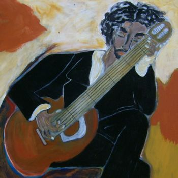 Painting titled "flamenco" by Roswitha Förster, Original Artwork, Acrylic
