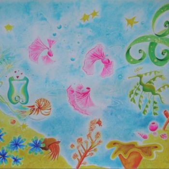 Painting titled "Douce harmonie d'un…" by Rosyline, Original Artwork