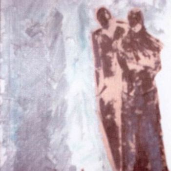 Malerei mit dem Titel "elle et moi" von Jbarsciglié, Original-Kunstwerk, Öl