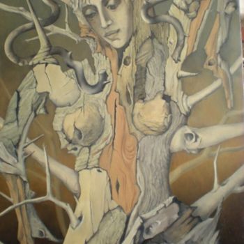 Painting titled "Métamorphose" by Daniele Bernades, Original Artwork
