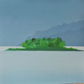 Painting titled "Quelle était verte…" by Jean Daniel Rousseau, Original Artwork, Acrylic