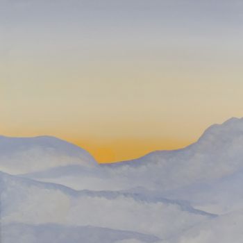 Pintura intitulada "Soleil levant, Orie…" por Jean Daniel Rousseau, Obras de arte originais, Acrílico