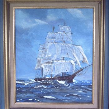 Painting titled "aventurier.jpg" by Jean Paul Rousseau, Original Artwork, Oil