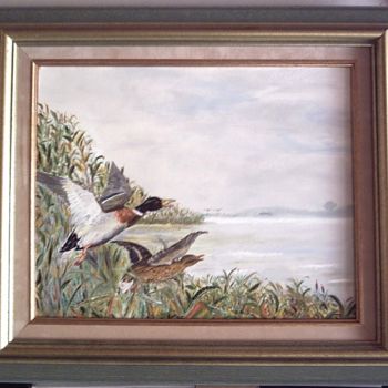Painting titled "Nature sauvage" by Jean Paul Rousseau, Original Artwork, Oil