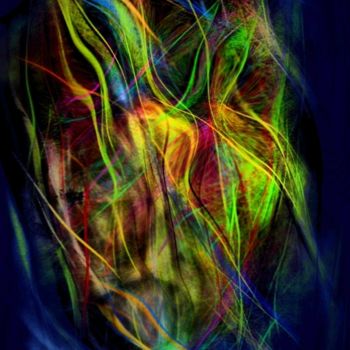 Digitale Kunst mit dem Titel "Rorschach Thème #2" von Claire Roussel, Original-Kunstwerk, Digitale Malerei