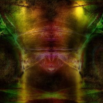 Digital Arts titled "Rorschach Theme #3" by Claire Roussel, Original Artwork, Digital Painting