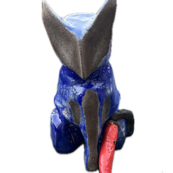 Sculpture titled "Chat-piment" by Roxane Chaplet, Original Artwork, Clay