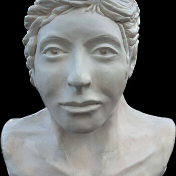 Rzeźba zatytułowany „Aliane” autorstwa Roxane Chaplet, Oryginalna praca, Glina