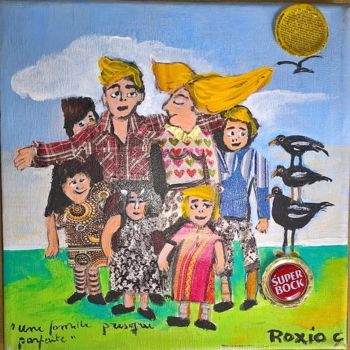 Drawing titled "FAMILLE CAF" by Roxio, Original Artwork