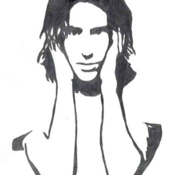 Drawing titled "Trent Reznor" by Roxxxy Dope, Original Artwork