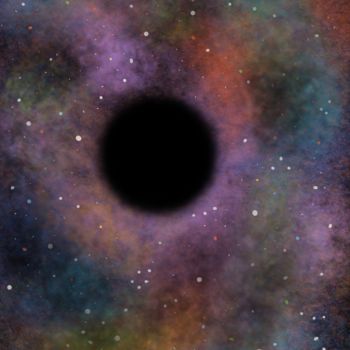 Digital Arts με τίτλο "Black Hole" από Roy Keus, Αυθεντικά έργα τέχνης, Ψηφιακή ζωγραφική