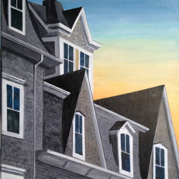 Картина под названием "Block Island Sunrise" - Roy Wrenn, Подлинное произведение искусства, Акрил