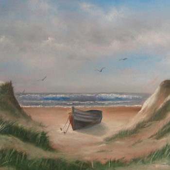 Painting titled "The Dunes" by Roy Wrenn, Original Artwork, Acrylic
