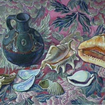 Painting titled "Shells" by William Rozenson, Original Artwork