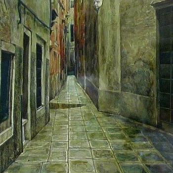 Картина под названием "Venice, secret stre…" - William Rozenson, Подлинное произведение искусства
