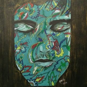 Painting titled "Silence" by Rozida And Dilawar, Original Artwork, Acrylic