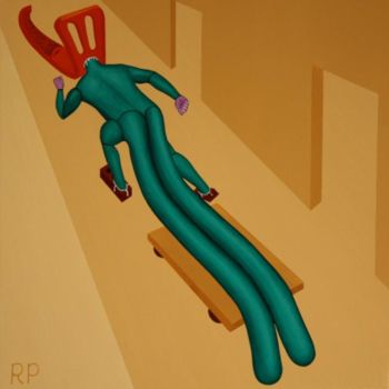Pintura intitulada "Overcoming Anatomic…" por Rudy Pavlina, Obras de arte originais, Óleo