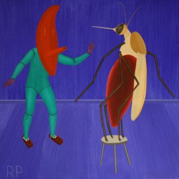 Malerei mit dem Titel "Relic Training Mosq…" von Rudy Pavlina, Original-Kunstwerk, Öl