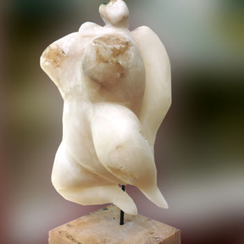 雕塑 标题为“Venus de N.” 由Roland Platte, 原创艺术品, 石