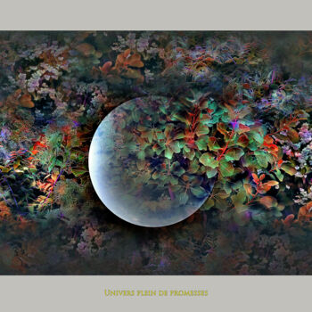 Arte digitale intitolato "8-univers-plein-de-…" da Michel Guillaumeau, Opera d'arte originale, Lavoro digitale 2D