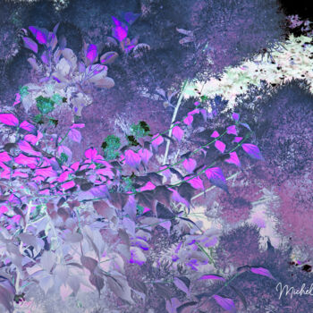 Digital Arts titled "Papillons sur ecume…" by Michel Guillaumeau, Original Artwork, Digital Painting