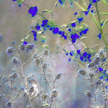 Цифровое искусство под названием "Symphonie in blue" - Michel Guillaumeau, Подлинное произведение искусства, Цифровая живопи…