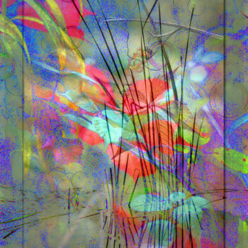 Pittura intitolato "Energie végétale" da Michel Guillaumeau, Opera d'arte originale, Pittura digitale