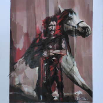 Pittura intitolato "Nu équin - Qui se r…" da Richard Routin, Opera d'arte originale, Acrilico