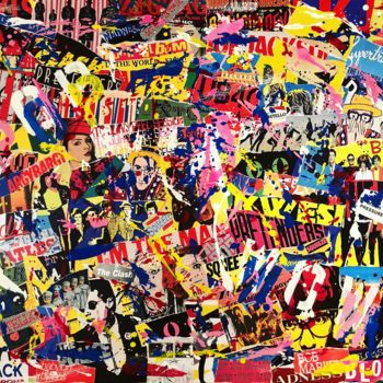 Collages intitulée "Power Pop" par Rs Artist, Œuvre d'art originale