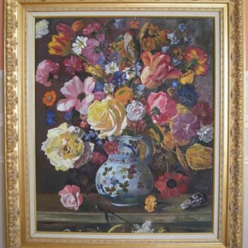 Painting titled "PARKER - Le bouquet…" by Alain Dreyer, Original Artwork, Other