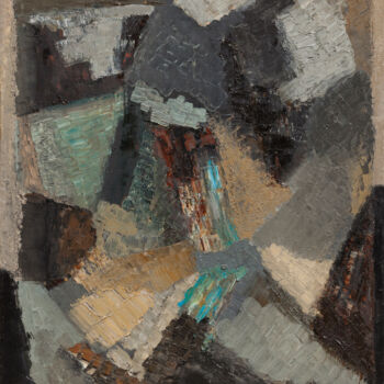Pittura intitolato "Abstract composition" da Ruben Apresyan, Opera d'arte originale, Olio Montato su Telaio per barella in l…