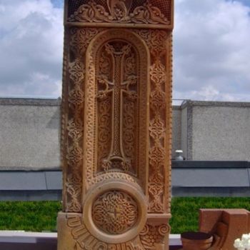 Sculpture titled "Khachqar" by Dumanyan Manya, Original Artwork