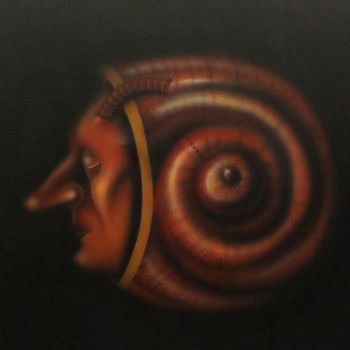 Malerei mit dem Titel "Naringuet in his sh…" von Ruben Cukier, Original-Kunstwerk, Acryl