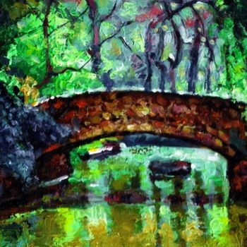 Ζωγραφική με τίτλο "Старый мост" από Rubengoris, Αυθεντικά έργα τέχνης, Λάδι