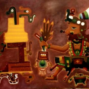 Fotografía titulada "codice azteca" por Ruben Ornelas, Obra de arte original