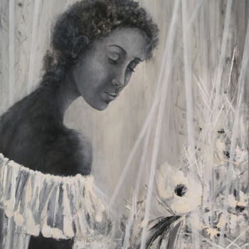 Картина под названием "GUADELOUPEENNE" - Françoise Pascal, Подлинное произведение искусства, Масло