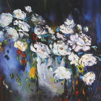 Painting titled "img-2399.jpg DOUCES…" by Françoise Pascal, Original Artwork, Oil