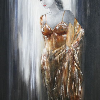Painting titled "NINA" by Françoise Pascal, Original Artwork, Acrylic